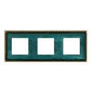 Рамка на 3 постa, гор/верт. цвет oxyde green