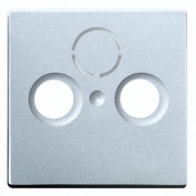 Накладка TV+FM+SAT розетки ABB алюминий (1743-83)