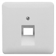 Накладка 1-ая компьютерной/телефонной RJ45/RJ11 розетки наклонная Jung CD Светло-серый
