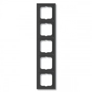 Рамка ABB Future Linear 5 постов антрацит (1725-181K)