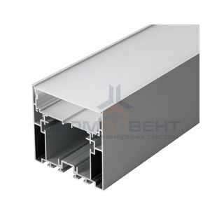 Профиль с экраном S2-LINE-7977-2500 ANOD+OPAL