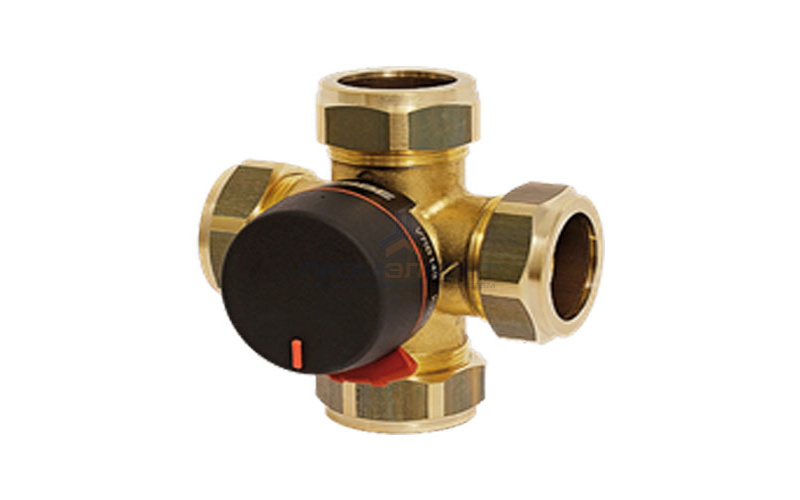 Клапан смесительный четырехходовой ESBE VRB143 - 28 мм (коспрессионный, PN10, Tmax 110°C, KVS 6,3)