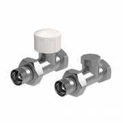 Набор для радиатора термостатический прямой Royal Thermo - 1/2" (цвет хром)