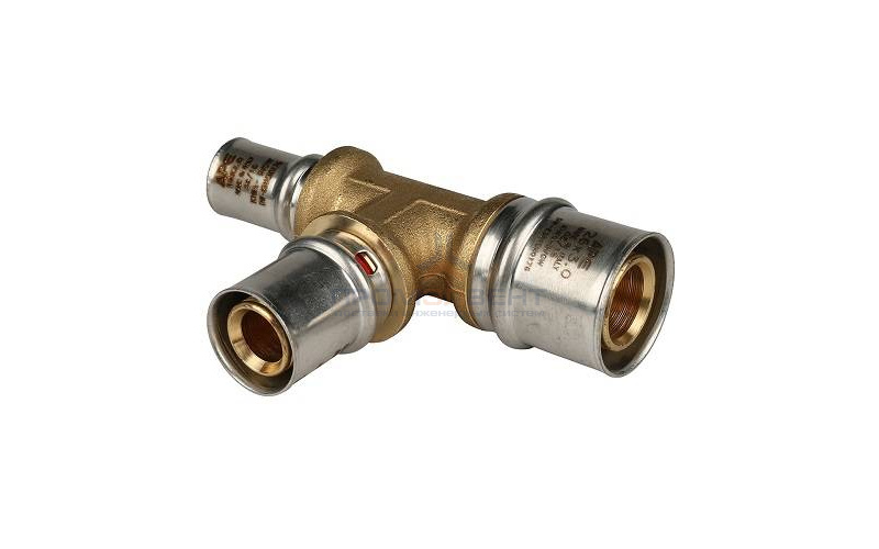 Тройник переходной STOUT - 16 x 20 x 16 (прессовой, для металлопластиковых труб)