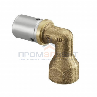 Переход на внутреннюю резьбу угловой Oventrop Cofit P - 50x4.5 x 1"1/2 (прессовой, латунь)