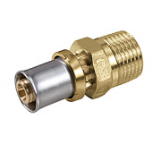 Переход на наружную резьбу Giacomini RM107 - 20x2.0 x 3/4" (прессовой, для металлопластиковых труб)