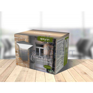 12-132 Светильник светодиодный настенный, 220 В, 7 Вт, IP44, 700 Лм, 5000 K, 13*13*17 см, графит