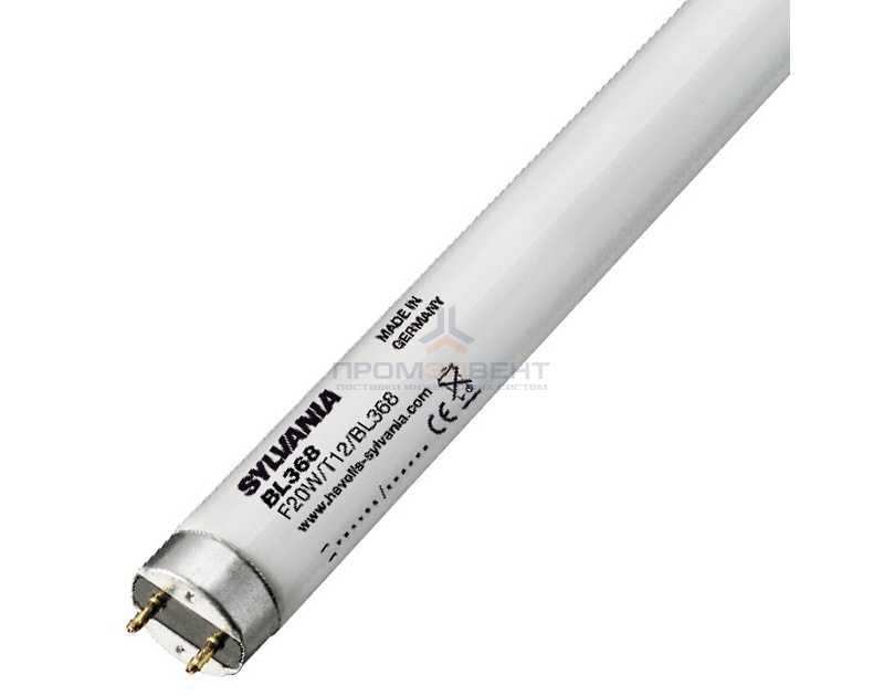 Лампа в ловушки для насекомых Sylvania F20W T12 BL368 G13, 590 mm сушка гель-лака-полимер