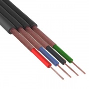 Кабель ШГЭС-4 LT Rexant плоский черный