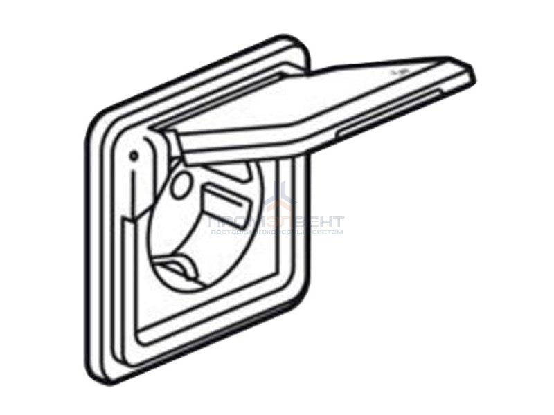 Розетка 2К+З 16A с крышкой IK10-IP55 Legrand Soliroc