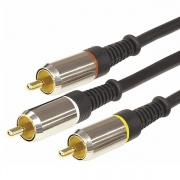 Шнур 3RCA Plug-3RCA Plug 1.5М GOLD-металл