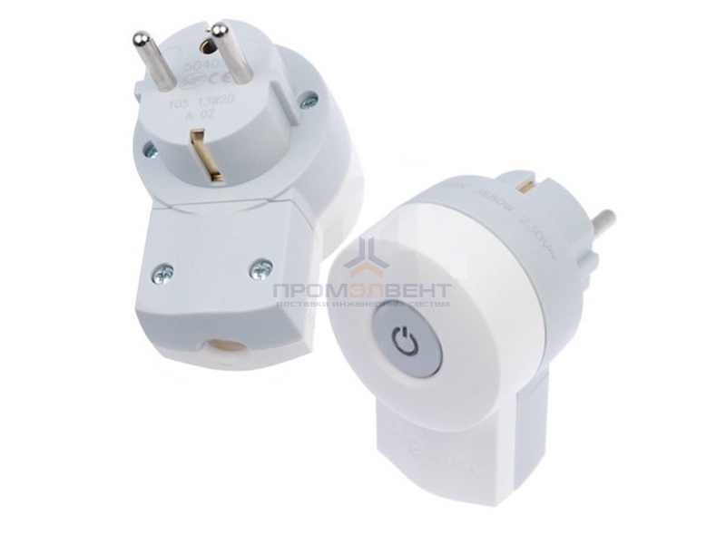Вилка Legrand с заземлением 16А с выключателем