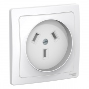 Розетка силовая Schneider Electric 2Р+N, 32А, 250В, белая