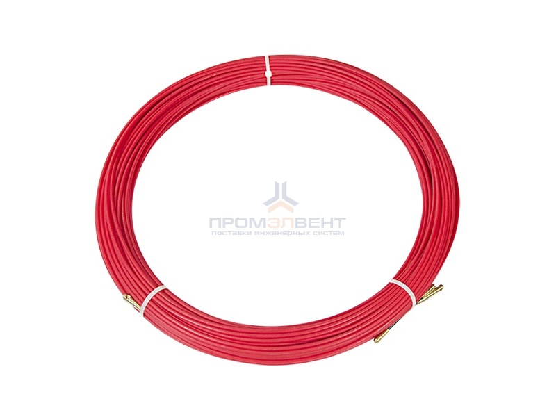 Кабельная протяжка стеклопруток d3,5мм, 100м красная, (мини УЗК в бухте)