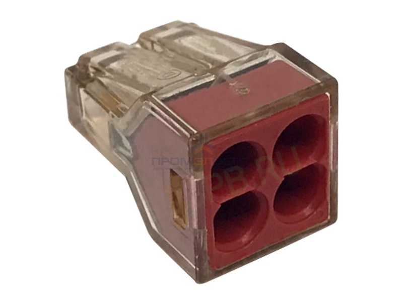 Клеммник WAGO 4 (одножильных) х 1,5-4 мм2 32A Cu [уп. 100шт]