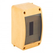 Щит распределительный навесной Тyco на 4 модуля под дерево "Бук" 140х90х85мм