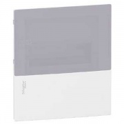 Бокс встраиваемый Schneider Electric Mini Pragma 8 модулей с дымчатой дверью с клемниками N+PE