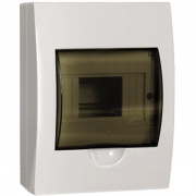 Бокс ЩРН-П-6 на 6 модулей навесной пластиковый с прозрачной дверкой IP40 ИЭК