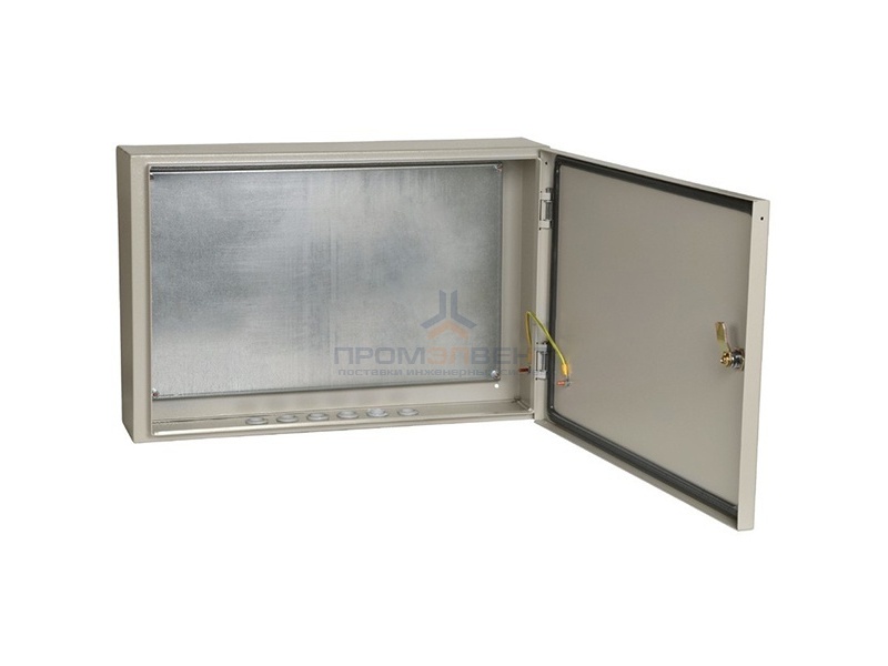 Щит металлический влагозащищенный ЩМП-4.6.1-0 74 У2 IP54, с монтажной платой  400х600х150 ИЭК